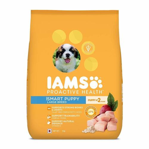 Pedigree Iams Puppy Large Breed 3 Kg, Support Strong Bones