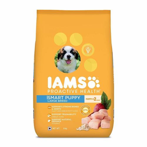 Pedigree Iams Puppy Large Breed 8kg, Complete And Balanced Meal For Dogs