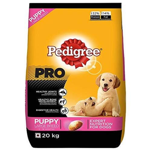 Pedigree Puppy Large Breed 20 Kg, Help Promote Digestive Health in Adult Dogs