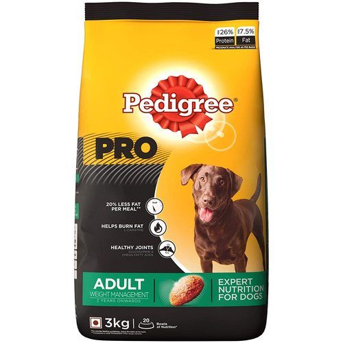 Predigree Weight Management Dog Food 3 Kg, Ideal For Adult Dogs From 2 Years Onwards