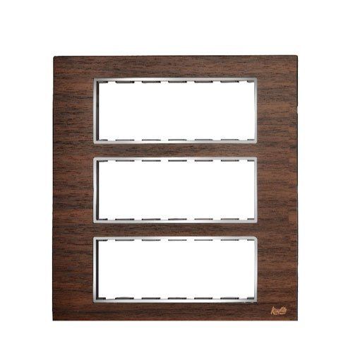 18 Module Teak Wood Modular Switch Plate