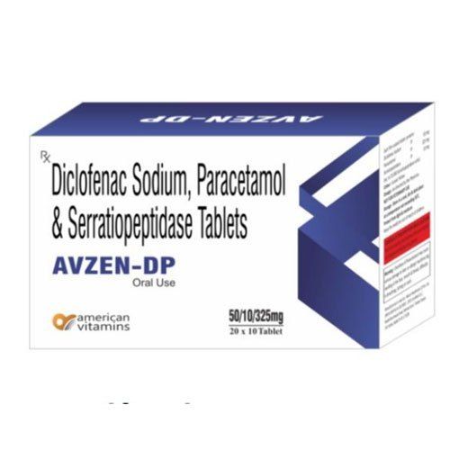 Avzen-Dp Diclofenac Sodium Serratiopetidase And Paracetamol Tablets