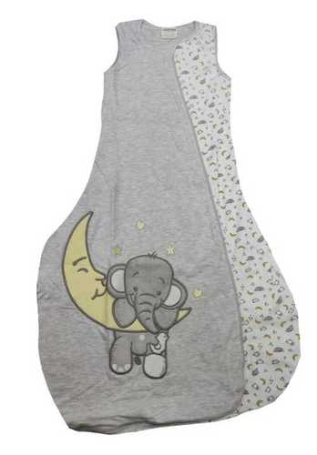 Grey Hosiery And Cotton Sleeping Bags For New Born Baby