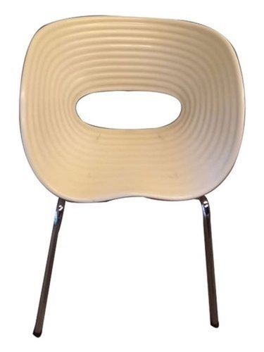 Low Back Beige Modular PVC Plastic Cafe Chair
