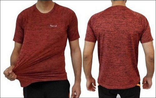  पुरुषों की हाफ स्लीव लाइक्रा टी शर्ट