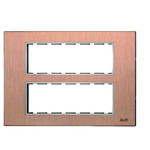 12 Module Brush Copper Modular Switch Plate Dimension(L*W*H): 222X160 Millimeter (Mm)