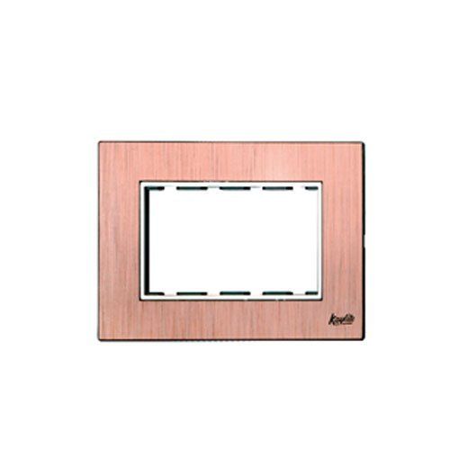 4 Module Brush Copper Modular Switch Plate Dimension(L*W*H): 151X93 Millimeter (Mm)