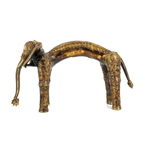 Natural Brass Elephant Statue 2.2Kg