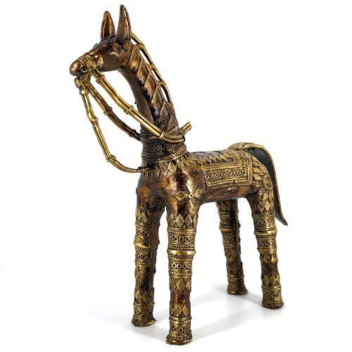 Natural Brass Horse Statue 2.5Kg