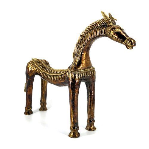 Natural Brass Horse Statue 2Kg