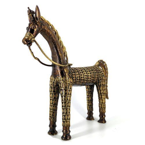 Natural Brass Horse Statue For Home Decor