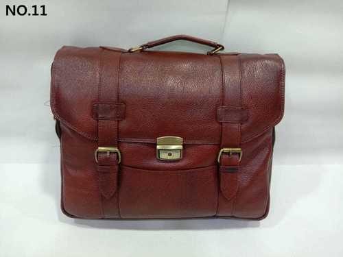 Brown Color Leather Laptop Bags