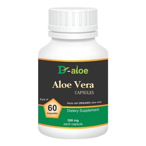 Herbal Aloe Vera Extract 500 Mg Capsule Age Group: For Adults