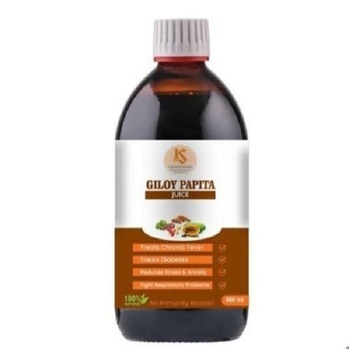 Herbal Organic Giloy Papita Juice 500 Ml Store In Cool