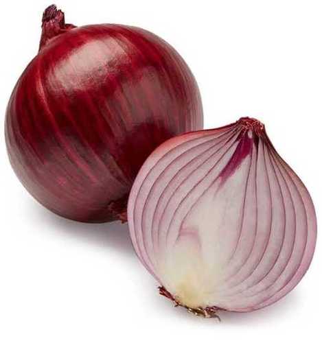 Round Red Onion In Gunny Bag