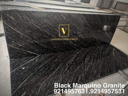 Vardhman Black Marquino Granite Stone Slab Size: Multisizes