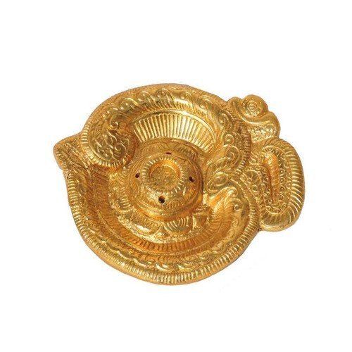 Durable Golden Brass Antique Diya