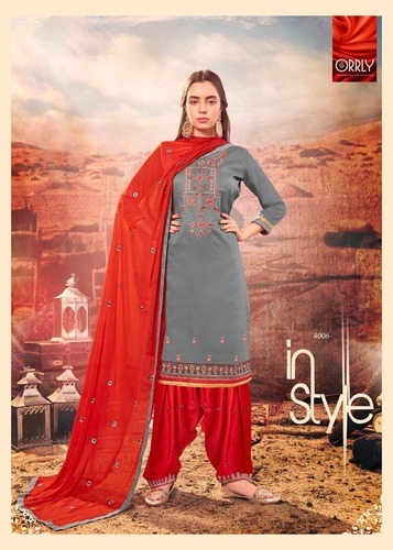 Orrly 4006 Fancy Cotton Silk Designer Salwar Suits