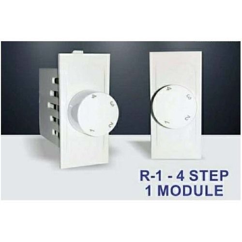 White 4 Step Electric Modular Fan Regulator