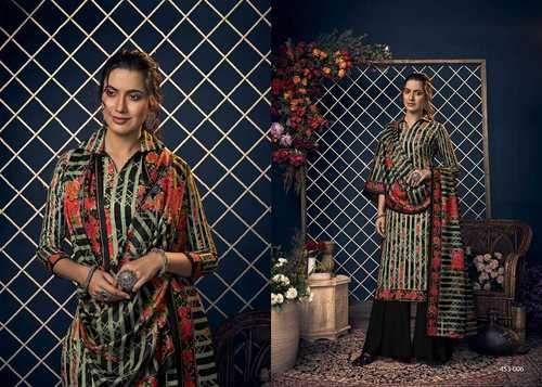 Multicolor Captivating Design Ladies Digital Print Pashmina Suits