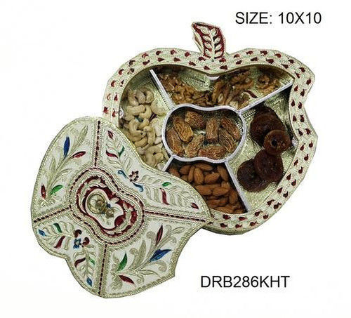 Fiber Meena Dry-Fruit Box With Apple Shape