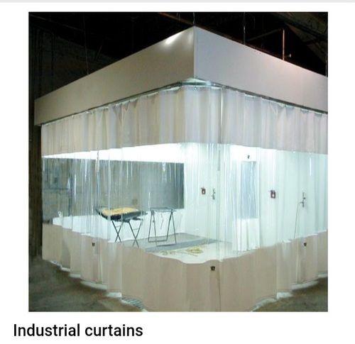 Transparent Industrial Curtain For Dividing Work Areas