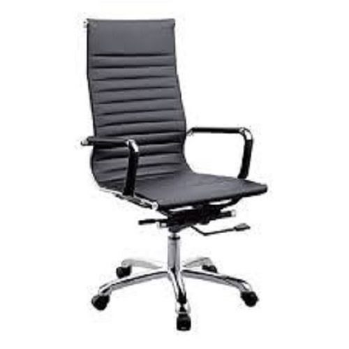 Made In India Leather Office Chair (Full Black)