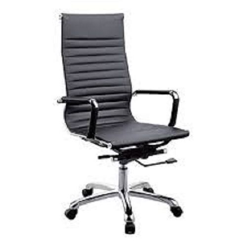 Full Black Made In India Leather Office Chair (Full Black)