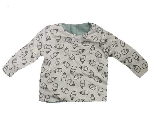 Round Neck Printed Infant Winter T Shirt Age Group: 0-1 Years