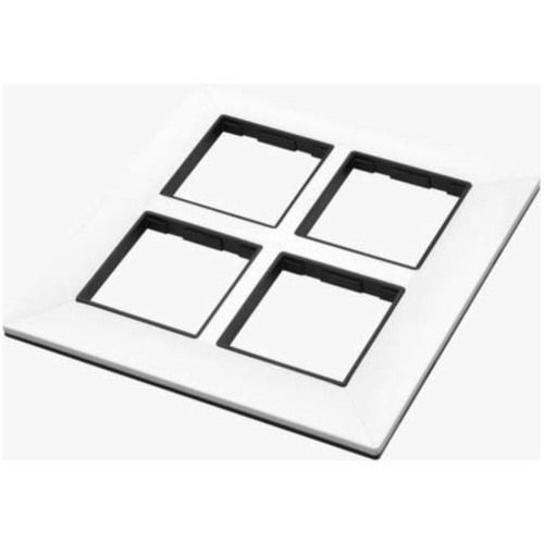 8M Square White Modular Switch Plate