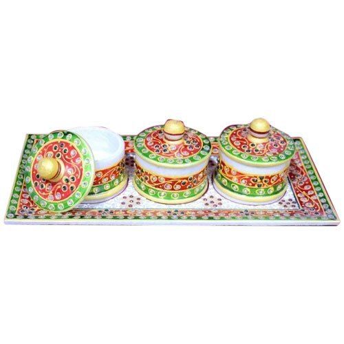 Multi Color Marble Dry Fruit Box