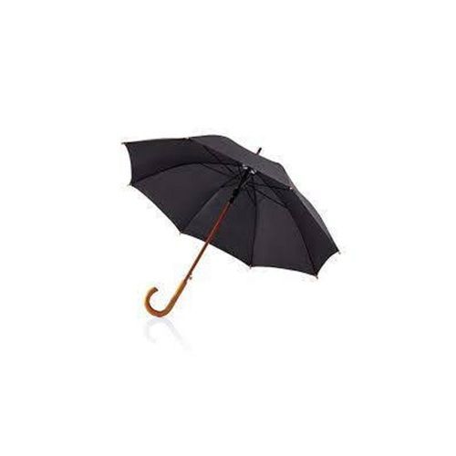Plain Waterproof UV Resistant Black Nylon Polyester Umbrella