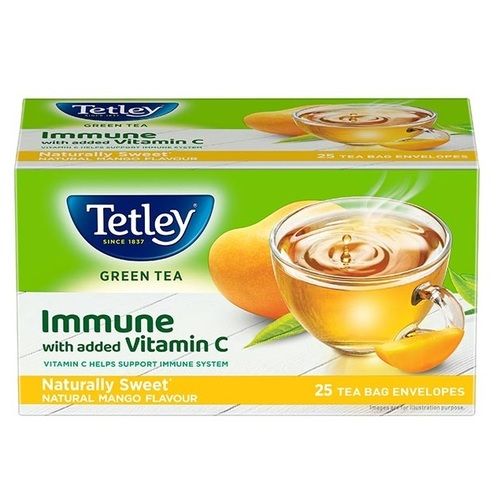 Tetley Green Tea Bags 25 Pcs Mango - Grade: A-Grade