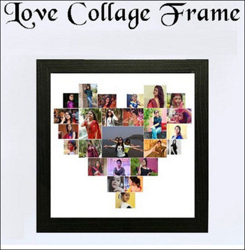 Polishing Love Collage Square Photo Frame