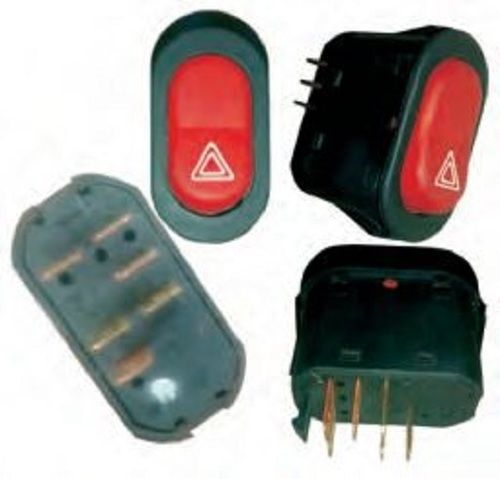 Red And Black Peco 0058/08 Hazard Warning Switches For Tata Zip 