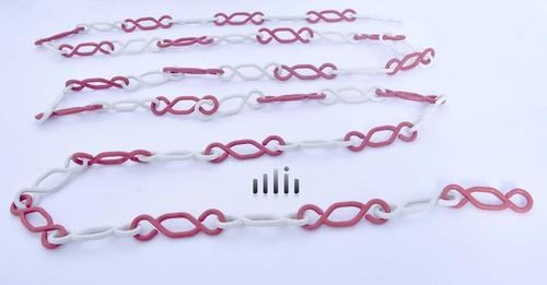 10 Meter Plastic Chain (Red And White)