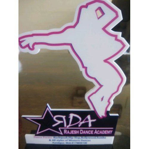 Highly Attractive Dance Competition Acrylic Trophy Weight: 50 To 100 Grams (G)