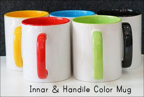 Inner Colour Ceramic Handle Mug