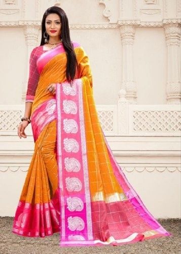 Ladies Chanderi Silk Cotton Saree