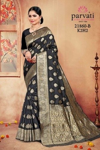 Multi-Color Embellished Silk Saree (21860)