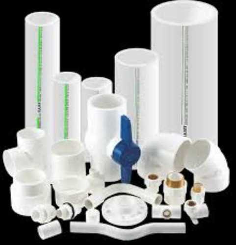 White Round Upvc Industrial Pipes