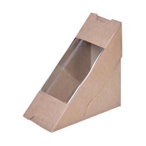 Matte Lamination Brown Cardboard Sandwich Box