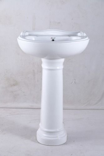 Sanitary Ware Suite Designer And Plain Pedestal Wash Basin