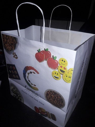 Paper Bags With Handles For Food Parcel