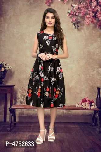 Sleeveless Ladies Western Dress