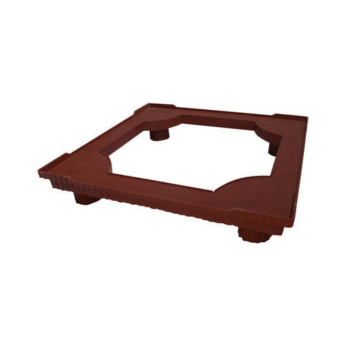 Brown Fine Finished Plastic Refrigerator Stand