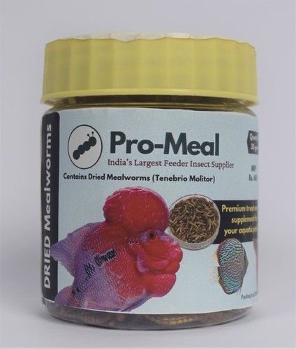 Longer Shelf Life Pro-Meal Dried Mealworms 30 Gm Hight Protien Treat Food For Pets