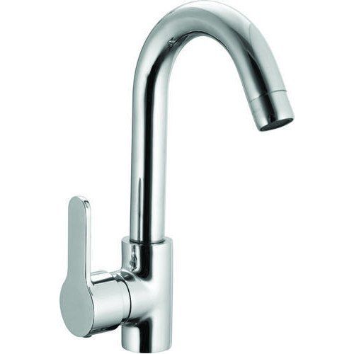 Stainless Steel Swan Neck Tall Pillar Tap For Bathroom