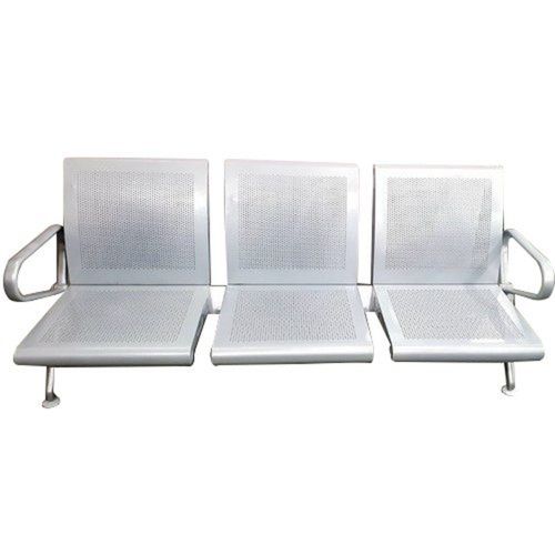 3 Seater Commercial Office Visitor Stainless Steel Chair