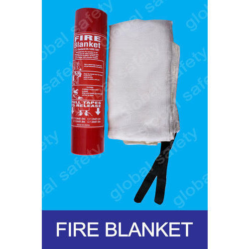 White Abrasion Resistance Skin Friendly Fire Blanket